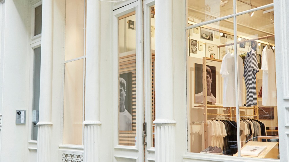 Sunspel’s first U.S. store in New York’s SoHo.