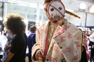 Backstage at Thom Browne RTW Spring 2019