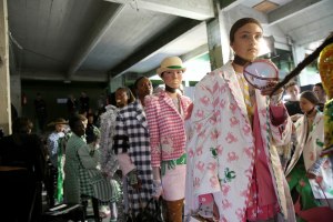 Backstage at Thom Browne RTW Spring 2019