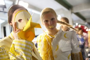 Backstage at Thom Browne RTW Spring 2019