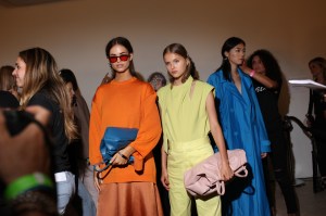 Backstage at Tibi RTW Spring 2019