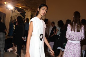 Backstage at Tibi RTW Spring 2019