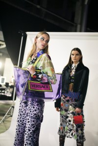 Backstage at Versace RTW Spring 2019