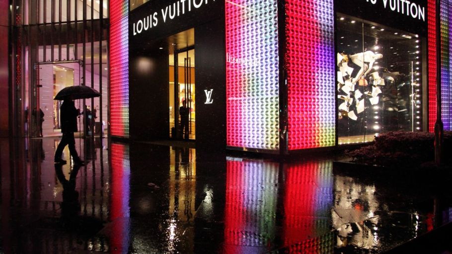 A Louis Vuitton store in Shanghai.