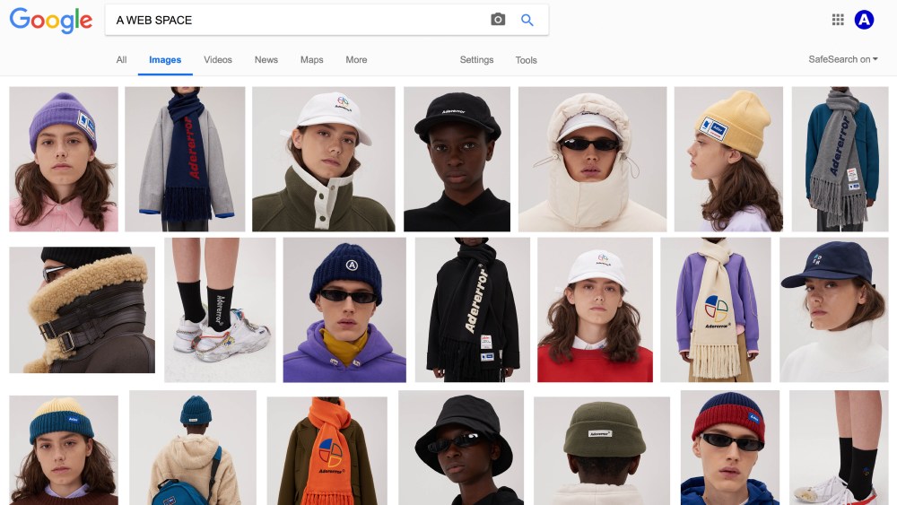 Looks from Korean street brand Ader Error.