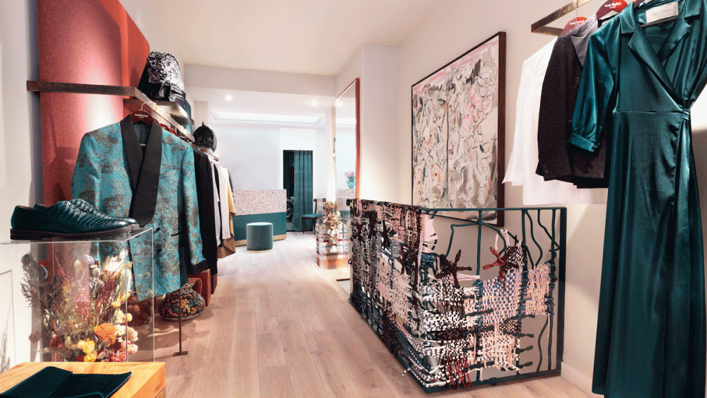Interior of the Casely-Hayford store.