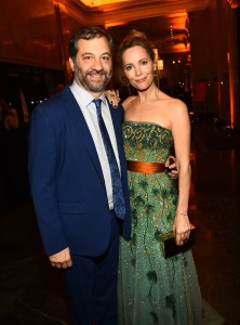 Judd Apatow and Leslie Mann