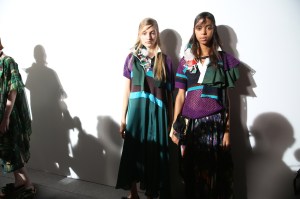 Backstage at Sacai RTW Spring 2019