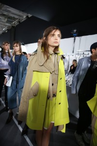 Backstage at Sacai RTW Spring 2019