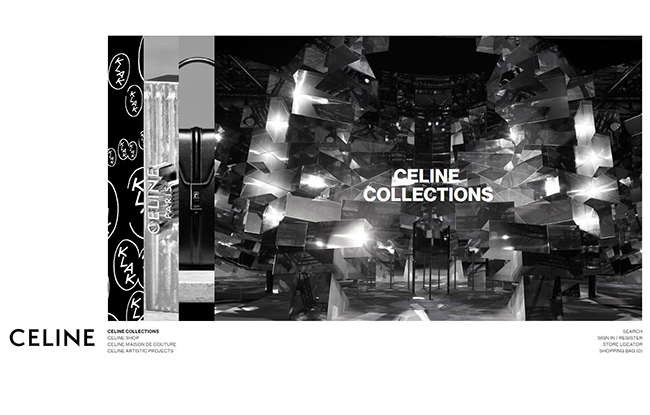 CELINE.com landing page