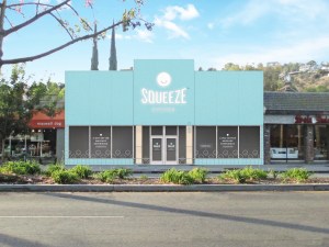 A rendering of the first Squeeze location in Studio City, Calif.