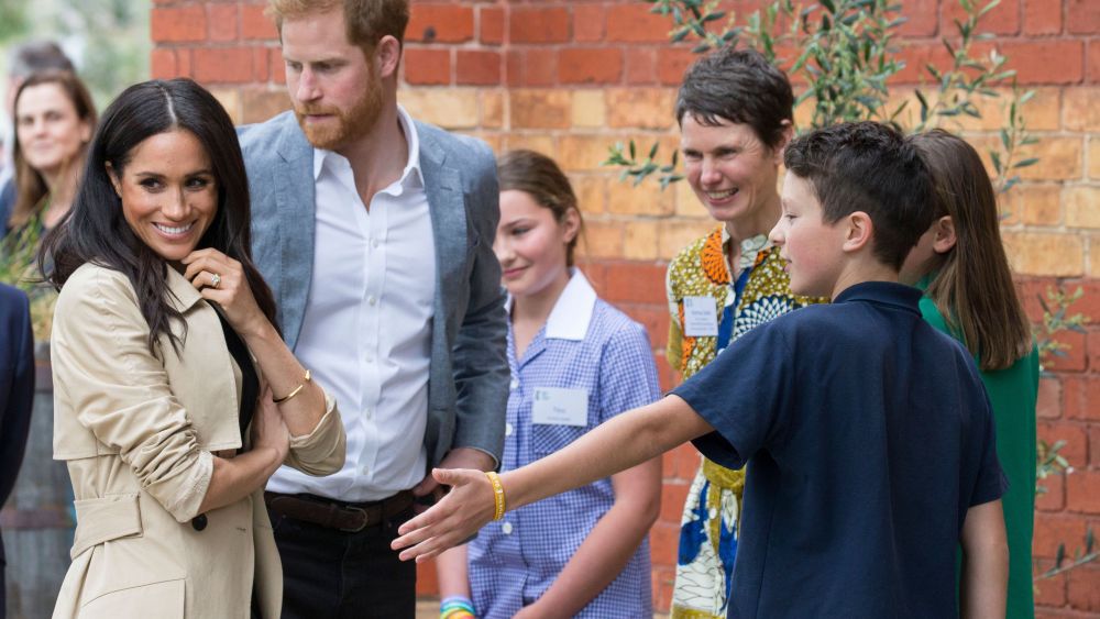 Meghan Duchess of Sussex and Prince Harry at Albert Park Primary School, MelbournePrince Harry and Meghan Duchess of Sussex tour of Australia - 18 Oct 2018