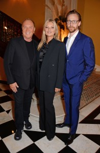 Michael Kors, Kate Moss, and Tom Hiddleston