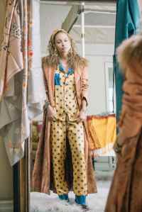 Nicole Richie wearing her new line, Wylde Honey