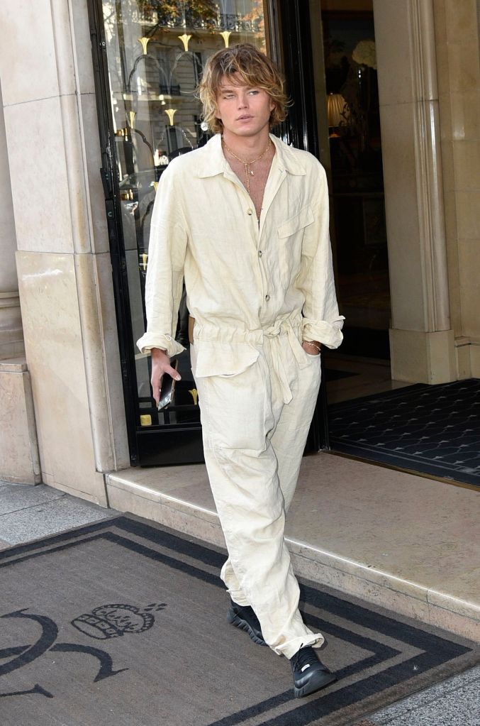 Jordan BarrettJordan Barrett out and about, Paris Fashion Week, France - 27 Sep 2018
