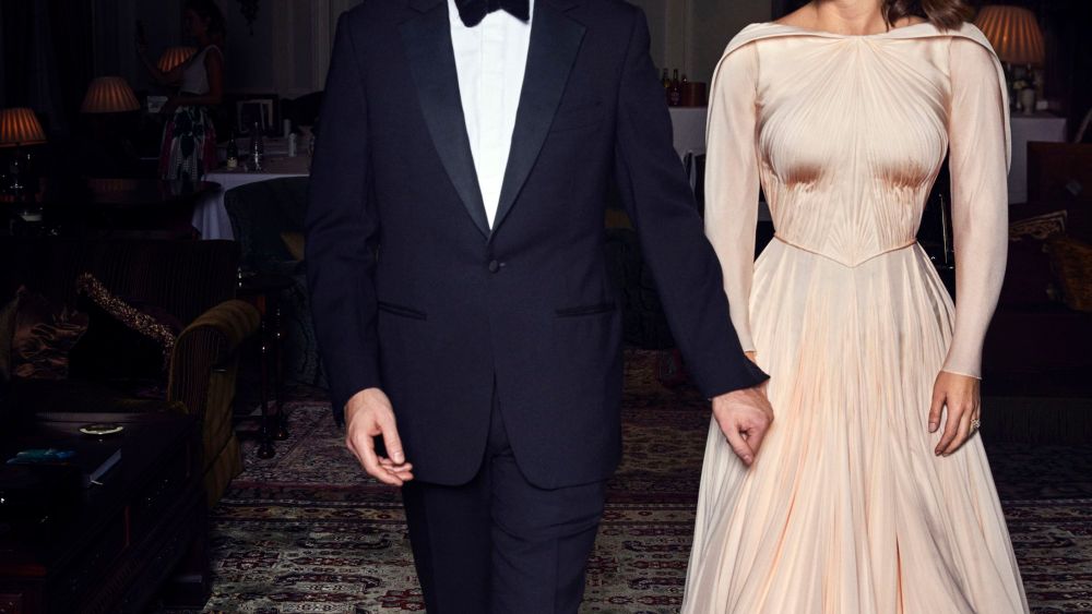 Princess Eugenie's evening dress designed by Zac Posen