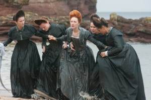 4113_D018_00521_RC(l-r.) Liah O'Prey stars as Mary Livingston, Maria Dragus as Mary Fleming, Saoirse Ronan as Mary Stuart, Eileen O'Higgins as Mary Beaton and Izuko Hoyle as Mary Seton in MARY QUEEN OF SCOTS, a Focus Features release.Credit: Liam Daniel / Focus Features