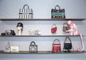 The Toile de Jouy filled Dior pop up shop.