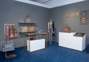 The Toile de Jouy filled Dior pop up shop.