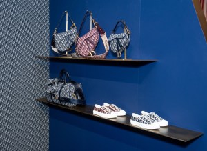 The Toile de Jouy filled Dior pop up shop.
