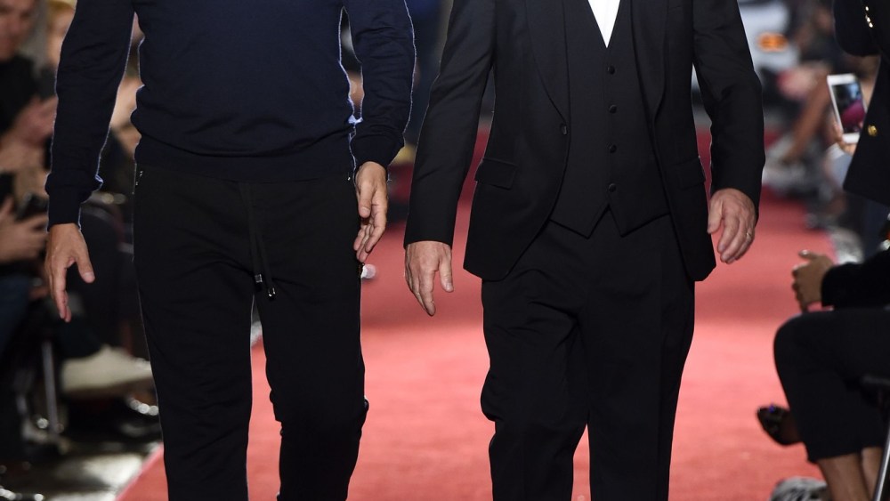Stefano Gabbana, Domenico DolceDolce & Gabbana Unexpected show, Runway, Fall Winter 2018, Milan Fashion Week Men's, Italy - 13 Jan 2018