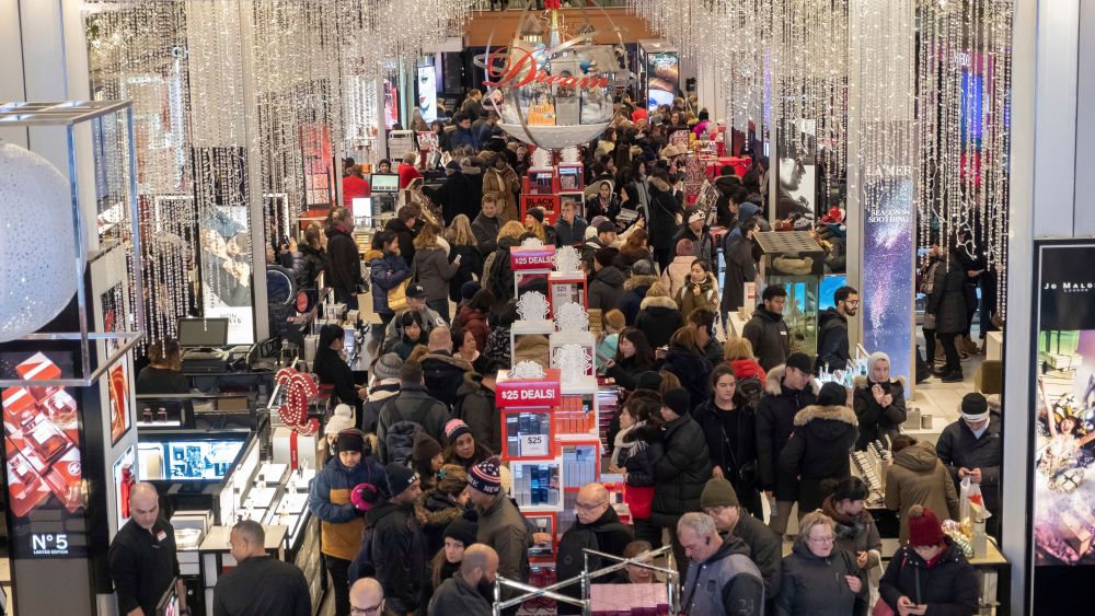 Macy's Herald Square opens its doors at 5 p.m. on Thanksgiving Day for thousands of early Black Friday shoppers in search of amazing sales, door buster deals, and limited time offers on in New YorkHerald Square Black Friday Opening, New York, USA - 22 Nov 2018