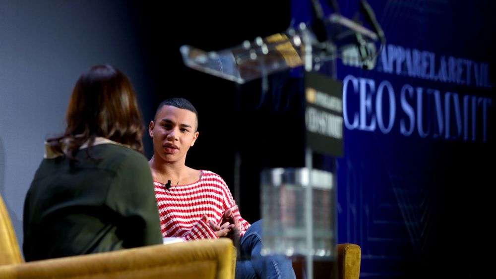 Bridget Foley and Olivier RousteingWWD Apparel and Retail CEO Summit, New York, USA - 31 Oct 2018