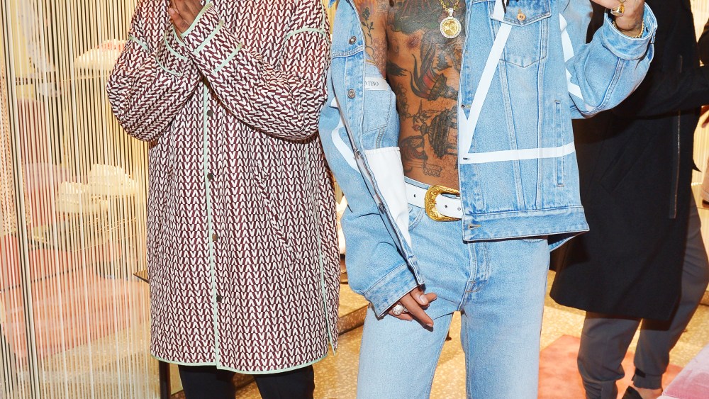 Slim Jxmmi (L) and Swae Lee (R) of Rae Sremmurd attend Valentino Rodeo Drive Men's Launch at Valentino Boutique on December 04, 2018 in Beverly Hills, California. (Photo by Donato Sardella/Getty Images for Valentino)