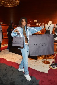 Swae Lee attends Valentino Rodeo Drive Men's Launch at Valentino Boutique on December 04, 2018 in Beverly Hills, California. (Photo by Donato Sardella/Getty Images for Valentino.)