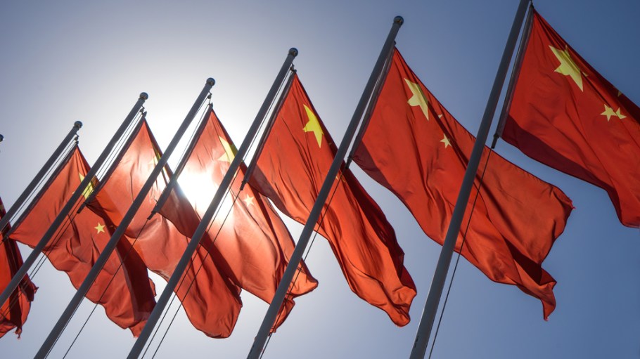 China flags