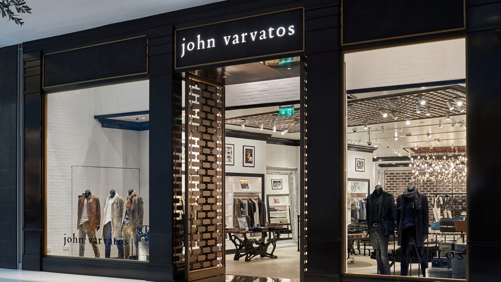 The John Varvatos store in Dubai has a residential feel.