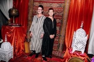 The scene at the "One Night in Morocco" party.