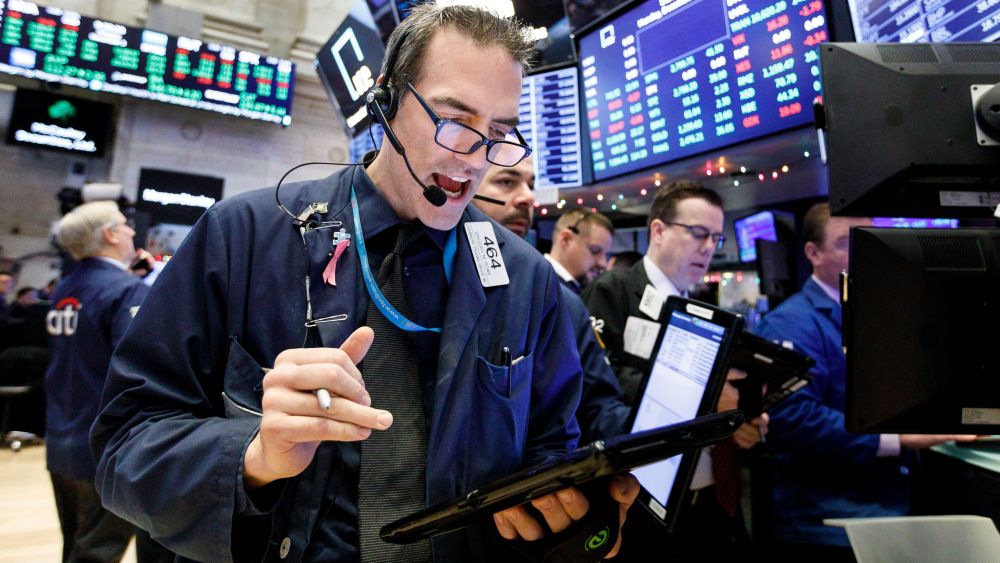 Traders work on the floor of the New York Stock Exchange in New York, New York, USA, 03 December 2018. Global markets were sharply higher today following reports that the United States and China have made progress in their trade dispute.New York Stock Exchange, USA - 03 Dec 2018