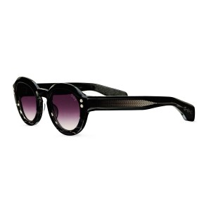 Hoorsenbuhs Eyewear Round Frame Black To Gray Tortoise