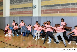 A still from Virgil Abloh’s first ad campaign for Louis Vuitton