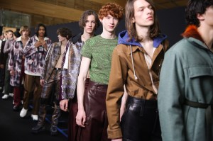 Backstage at Acne Studios  Men’s Fall 2019
