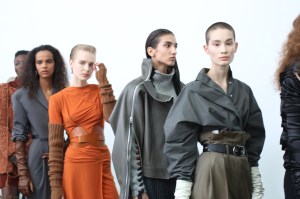Backstage at Acne Studios RTW Fall 2019