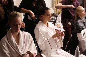 Backstage at Balmain Couture Spring 2019