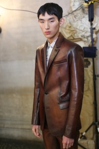 Backstage at Berluti men's fall 2019