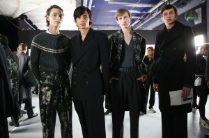 Backstage at Dries Van Noten men's fall 2019