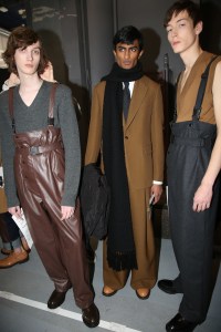 Backstage at Dries Van Noten men's fall 2019
