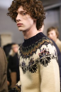 Backstage at Dries Van Noten men's fall 2019