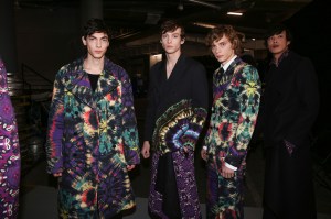 Backstage at Dries Van Noten men's fall 2019