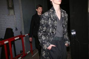 Backstage at Dries Van Noten men's fall 2019