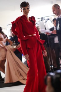 Backstage at Elie Saab Couture Spring 2019