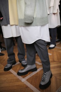 Backstage at jil Sander Men's Fall 2019