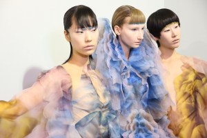 Backstage at Iris Van Herpen Couture Spring 2019