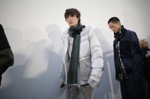 Backstage at Sacai Men's Fall 2019
