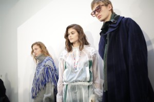 Backstage at Sacai Men's Fall 2019