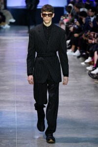Model on the catwalk